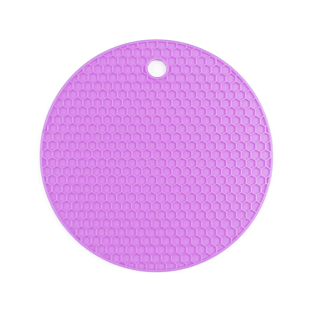 Silicone World Silicone Insulation Pad Round Honeycomb Mat