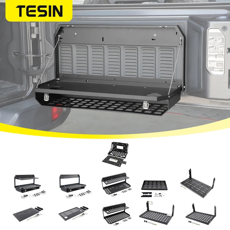 Tesin Car Rear Door Foldable Shelf Tailgate Table