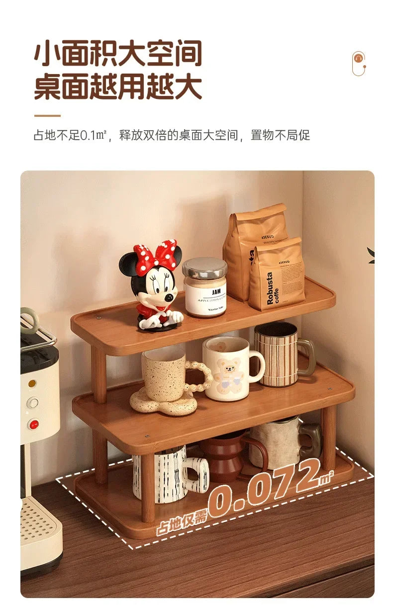 Mid-Century Vintage Coffee Mug Holder Multi-Layer Desktop Cup