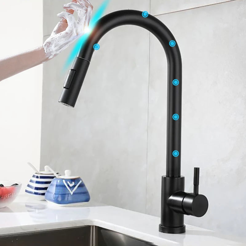 Smart Touch On Faucets 304 Stainless Steel Cold