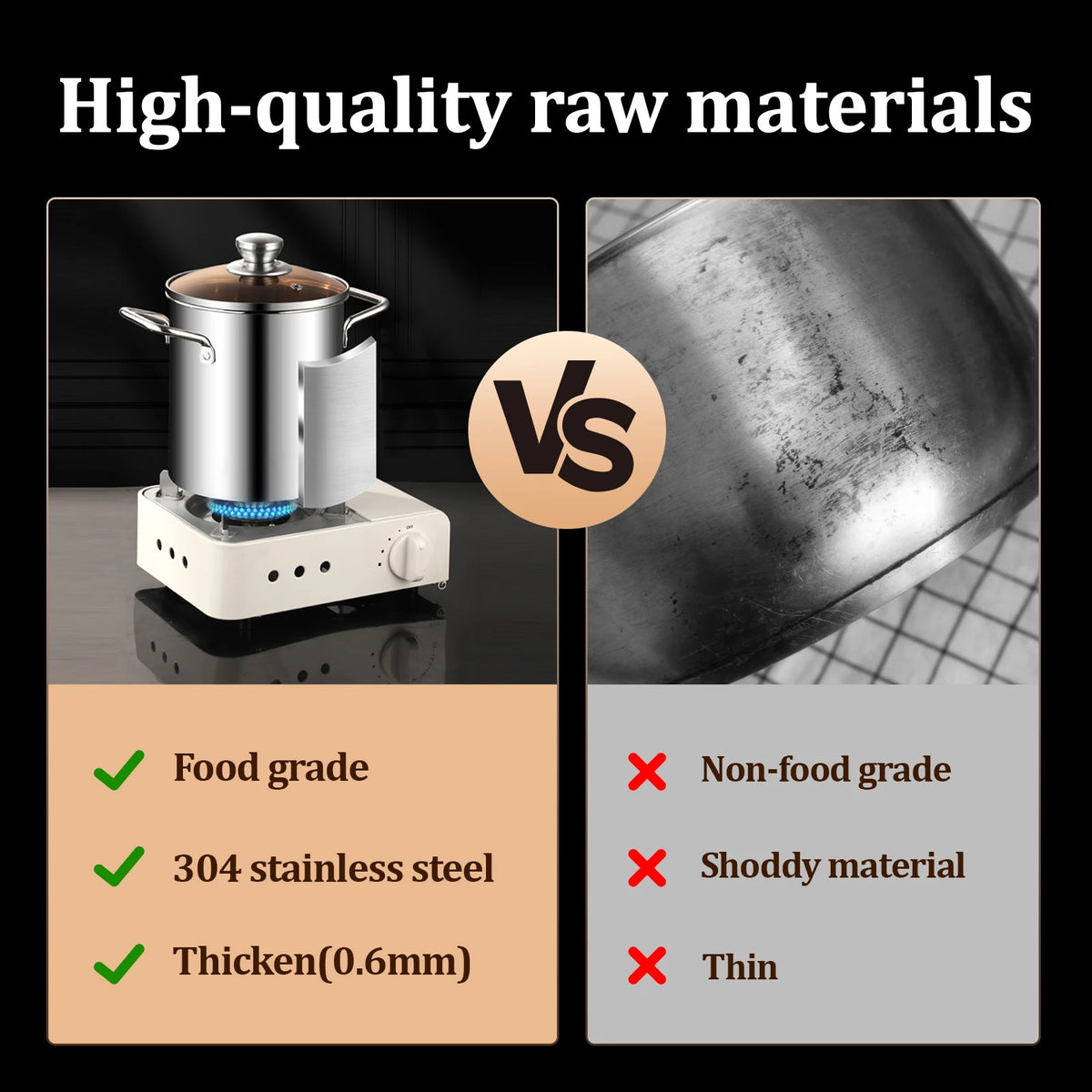 Deep Frying Pot Stainless Steel Fryer Pan Fry