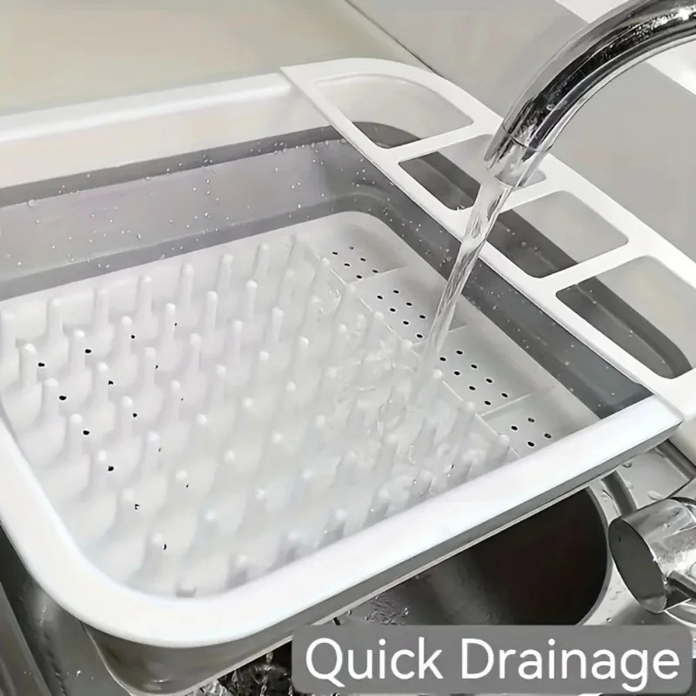 Collapsible Dish Drying Rack Utensil Holder Rv Camping
