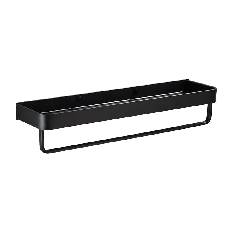 Bathroom Shelf Black Bathroom Shampoo Shower Storage Rack