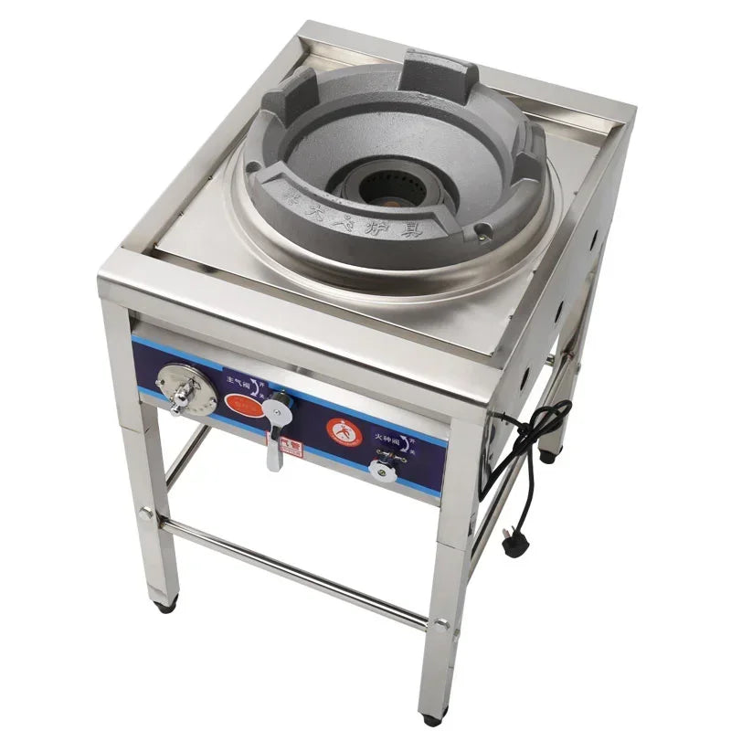 Stainless Steel Fierce Fire Stove Commercial Wok Gas