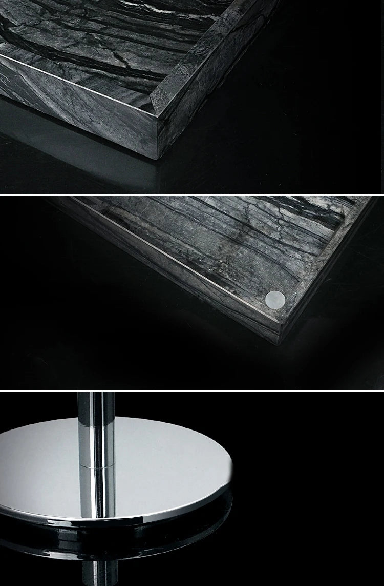 Black Natural Marble Stone Bathroom Luxury Toothbrush Holder