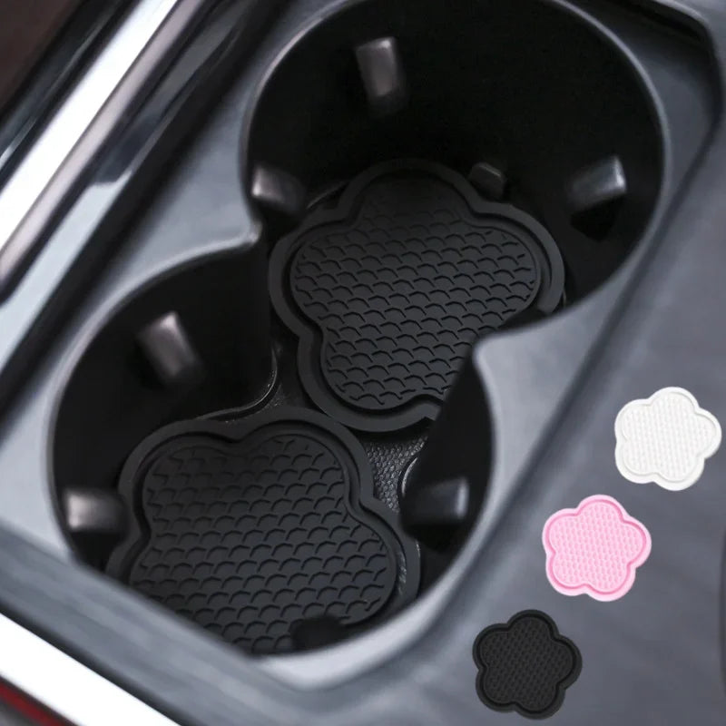 2pcs Car Water Cup Pad Holders Non-Slip Silicone