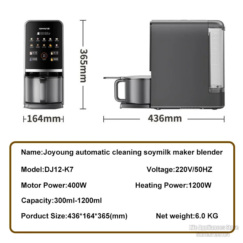 Joyoung K7 Electric Blender Auto Clean Soymilk Maker
