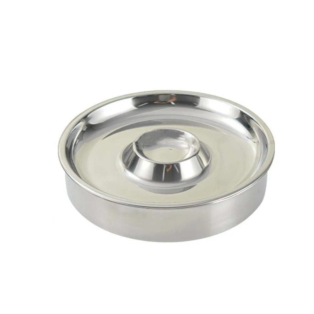 Stainless Steel Sashimi Ice Plate Dipping Dish Detachable