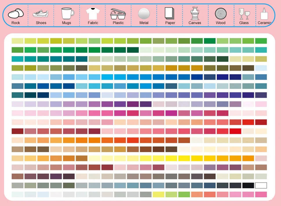 12-366 Colors Acrylic Marker Waterproof Acrylic Brush Marker