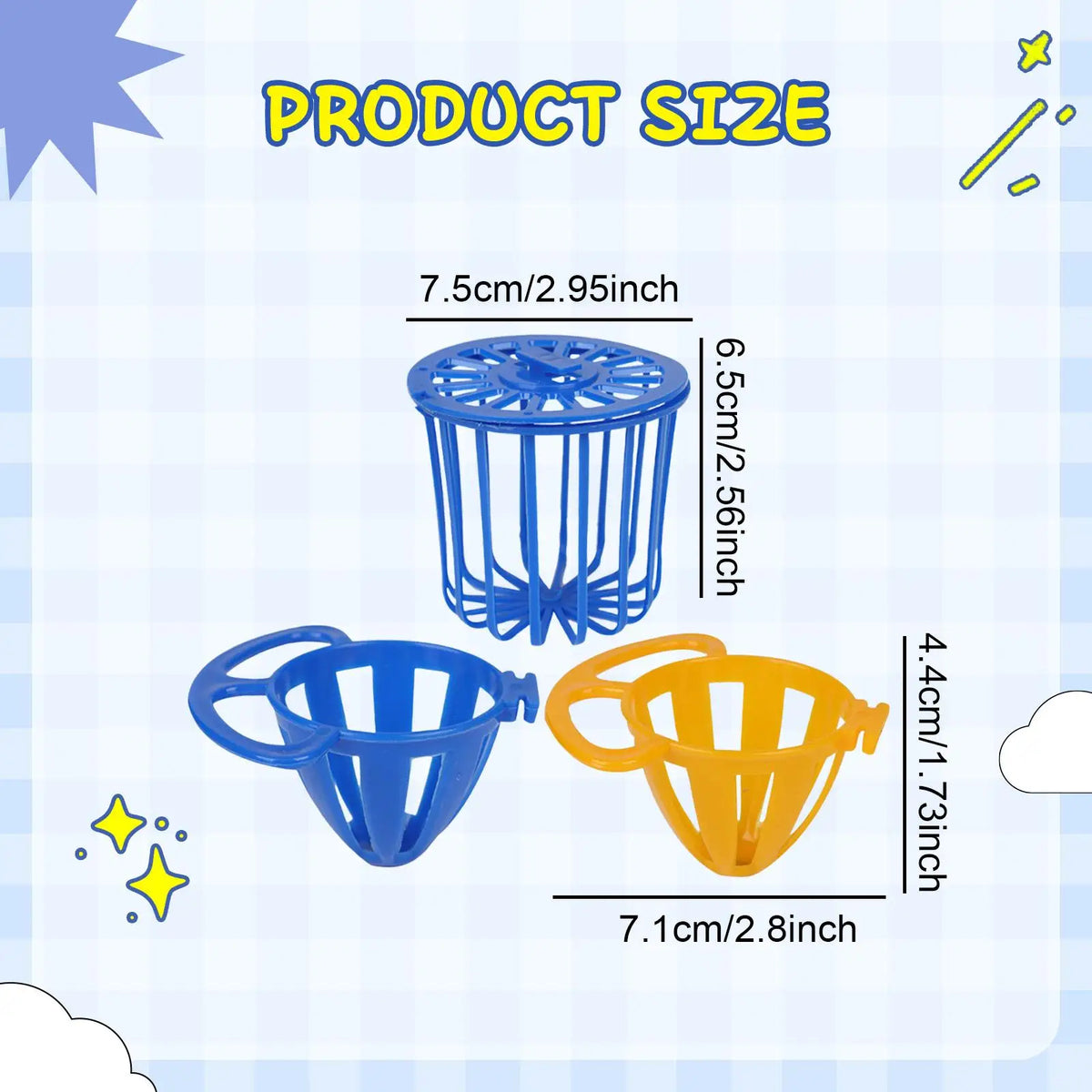 3pcs Bird Cage Food Holder Birdcage Cockatiel Feeding