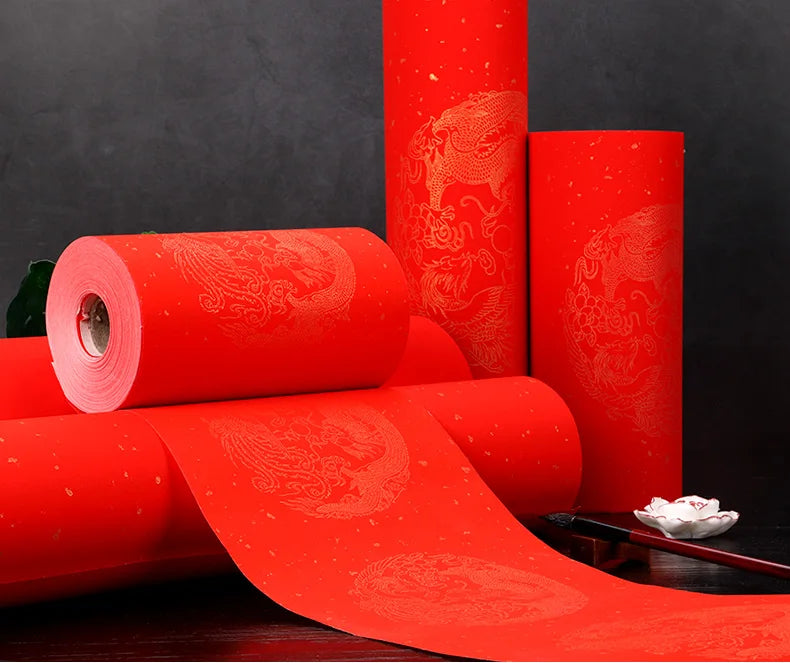 Red Rice Paper Decoupage Red Xuan Paper Chinese