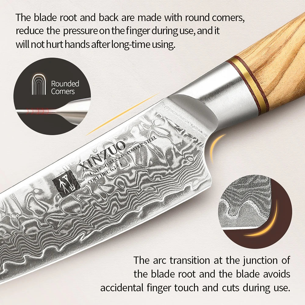 Xinzuo In Utility Knife Steel Japanese 14cr14movnb Powder