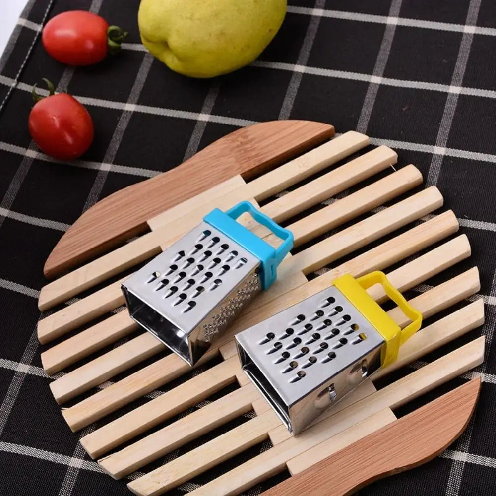 Stainless Steel Mini Peel Cutter Four-Sided Handheld Grater