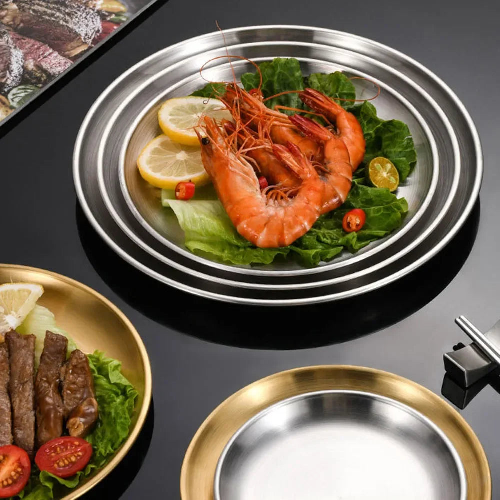 6pcs High Quality Stainless Steel Bone Spitting Dish