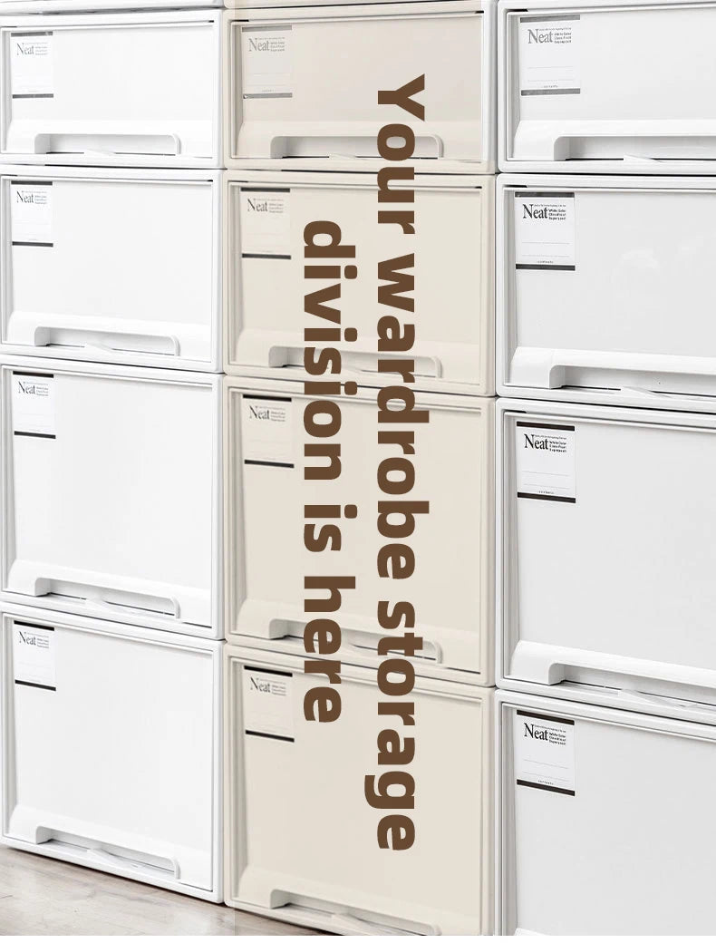 Stacking Storage Drawer Boxes Large Capacity Wardrobe Drawer