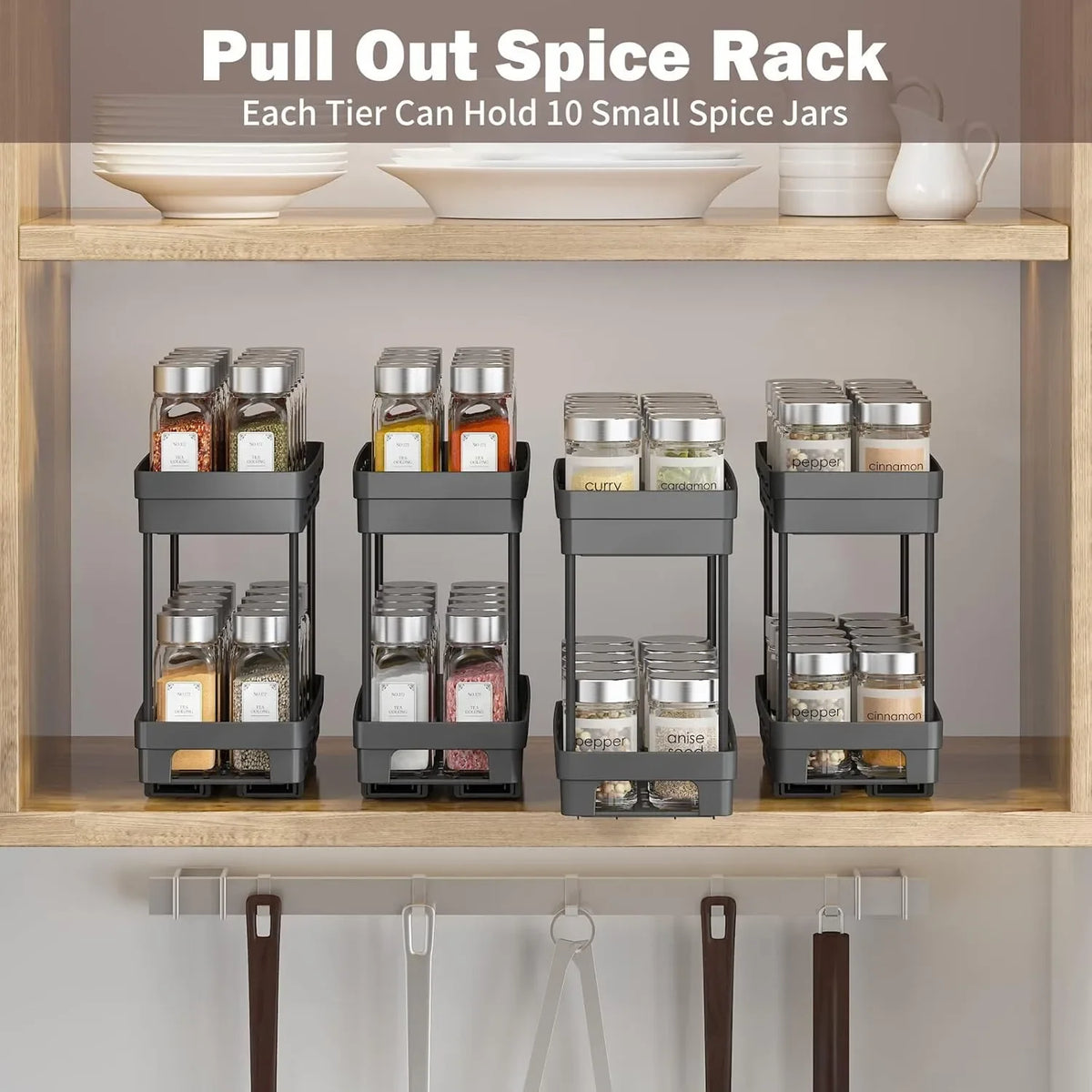 1/2pcs Double Layer Plastic Storage Rack Large Capacity