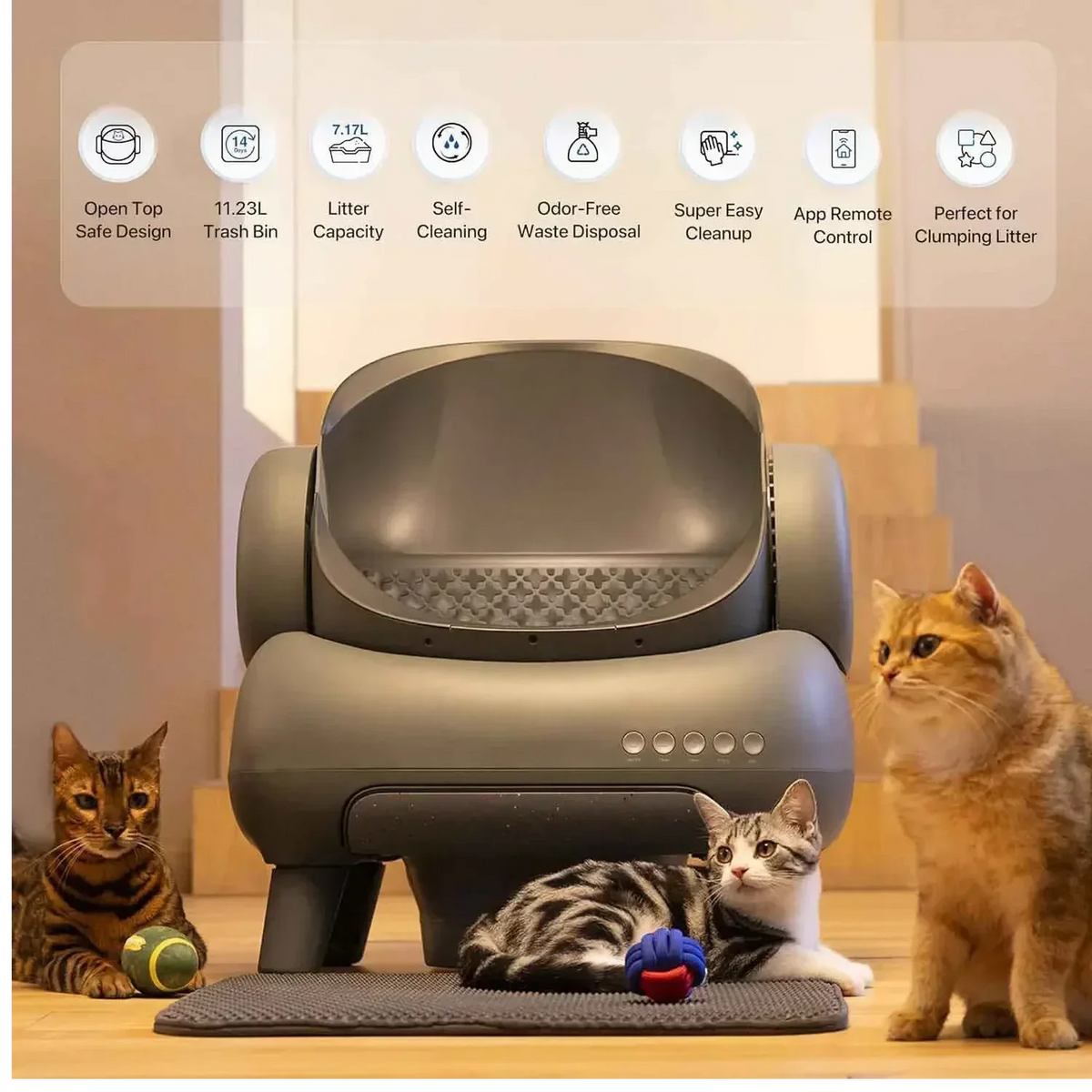 Neakasa Cat Toilet Self Cleaning Automatic Toilet App