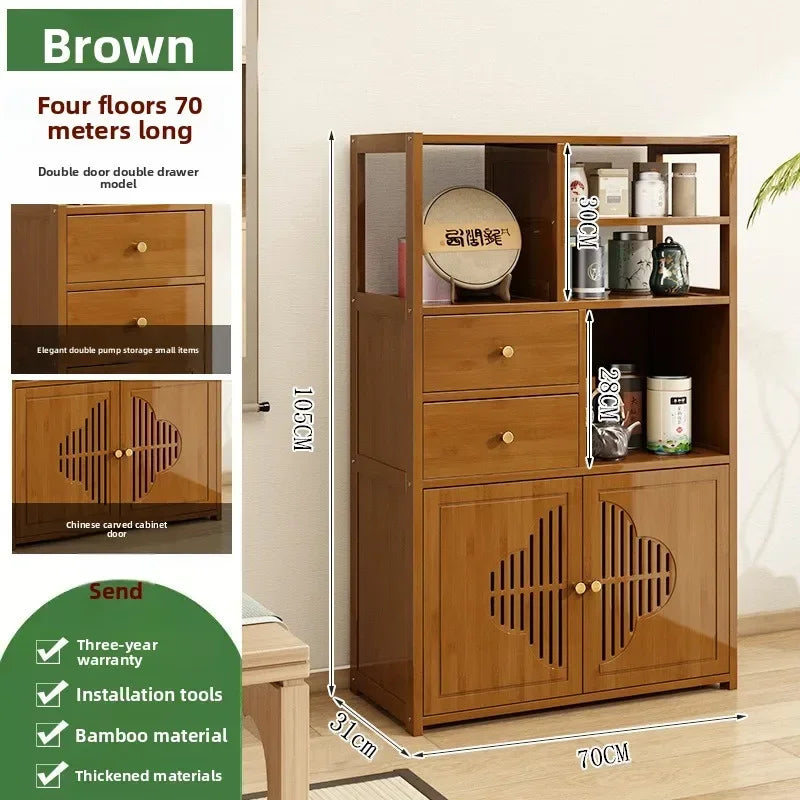 Tea Cabinet Locker Living Room Tea Table Against