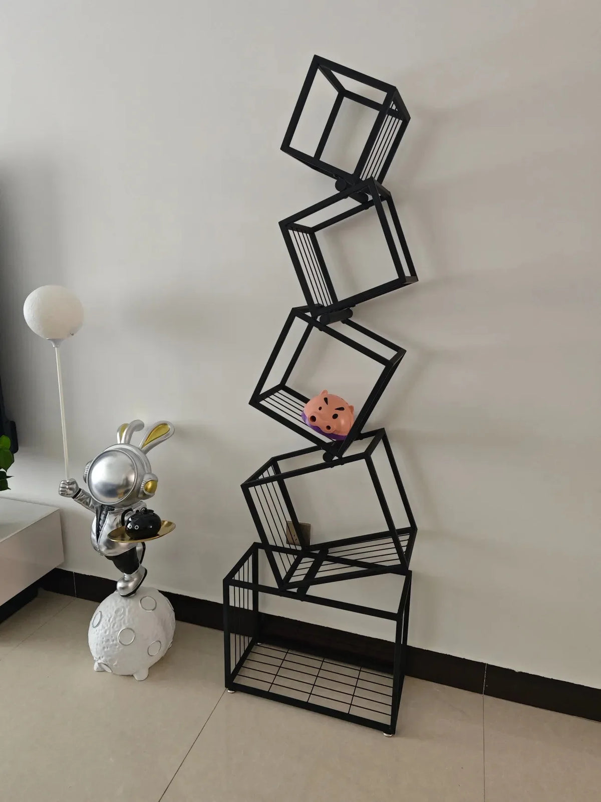 Modern Living Room Decor Iron Art Shelf Office