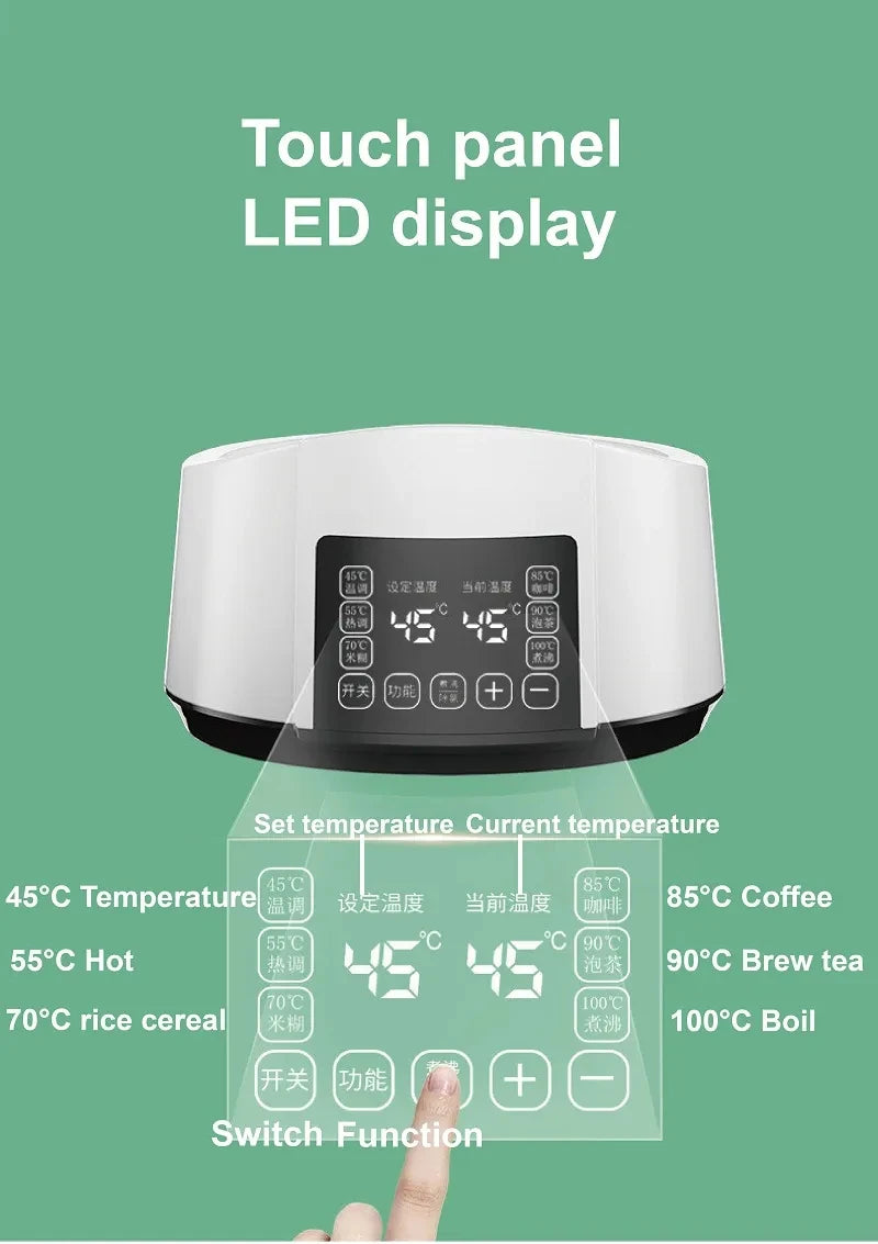 3l Electric Kettle Baby Thermostat Milk Warmer 24h