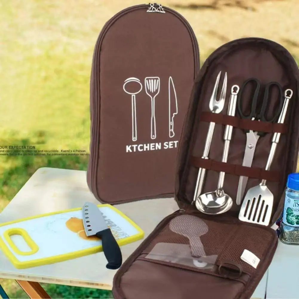 Camping Utensil Storage Bag Waterproof Organizer Pouch Outdoor