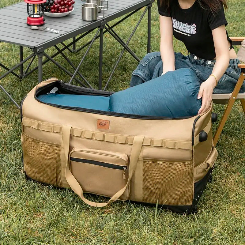 130l Outdoor Large-Capacity Trolley Backpack Thickened Storage