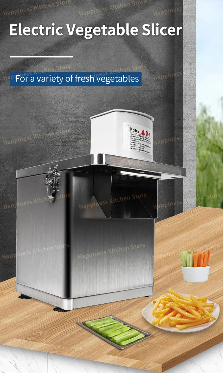 Commercial Electric Vegetable Cutter Wave Potato Slicer Large