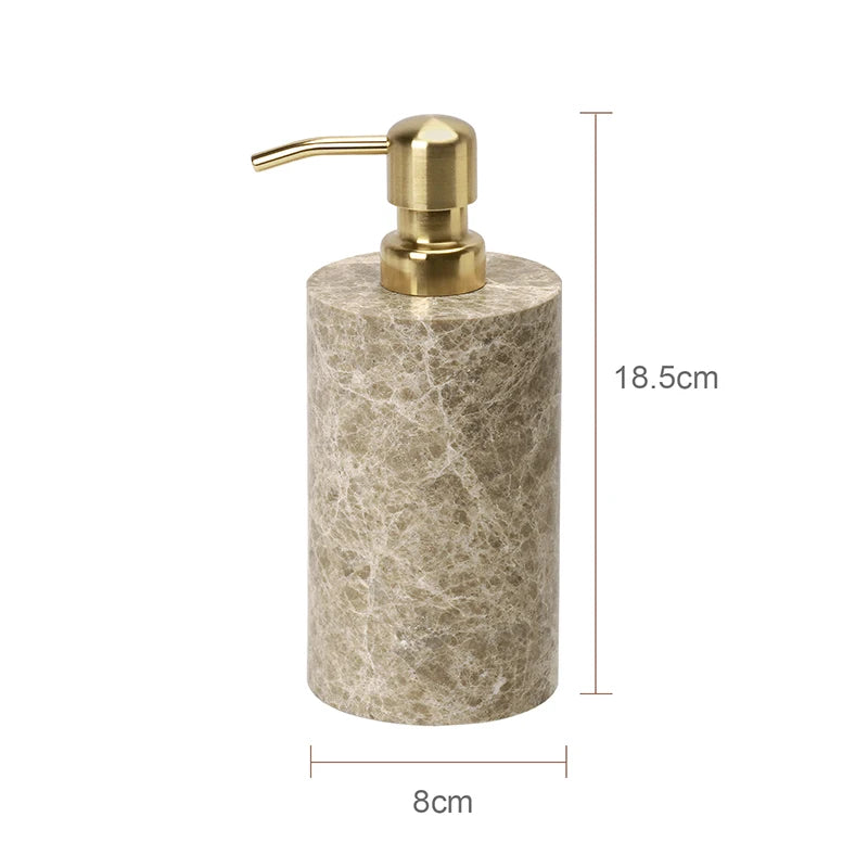Emperador Light Natural Marble Bathroom Soap Dish Soap
