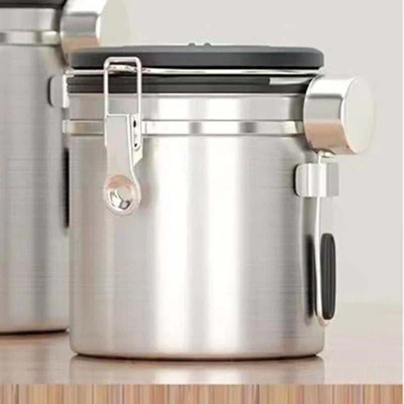 Large Capacity Coffee Beans Vacuum Storage Container Stainless