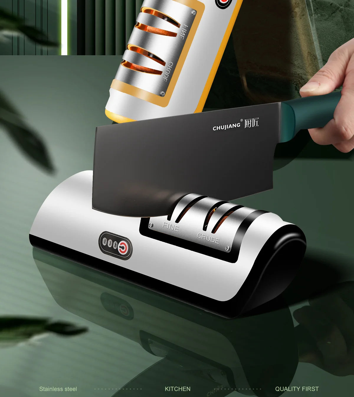 Usb Electric Knife Sharpener Automatic Adjustable Rechargable