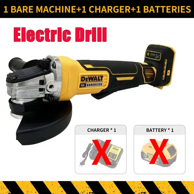 Dewalt Power Cordless Angle Grinder Cutter Glass Silicone