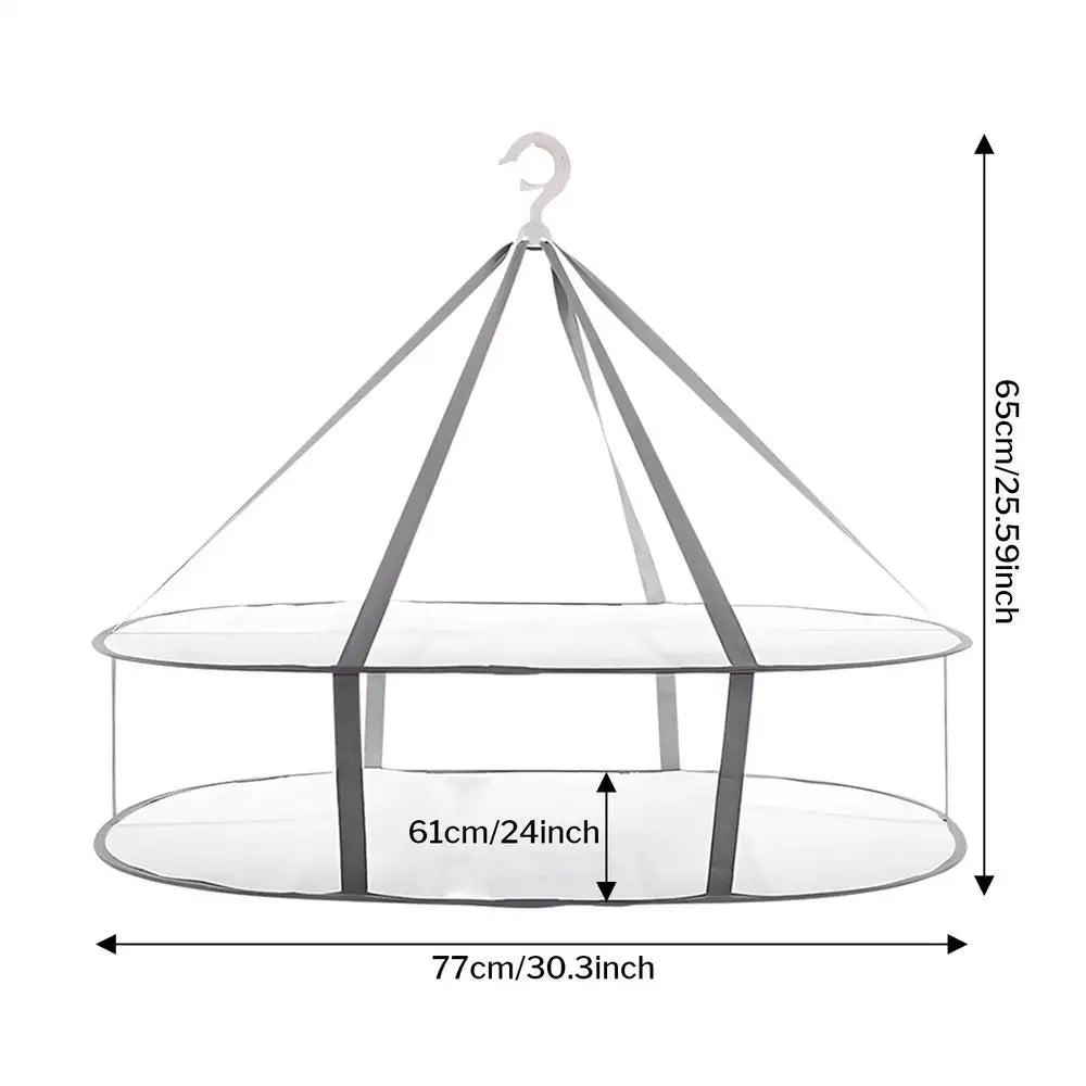 2/3 Layers Folding Clothes Drying Rack Flat Foldable