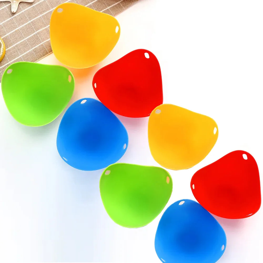 4pcs Silicone Egg Poachers Cups Egg Boiler Mold