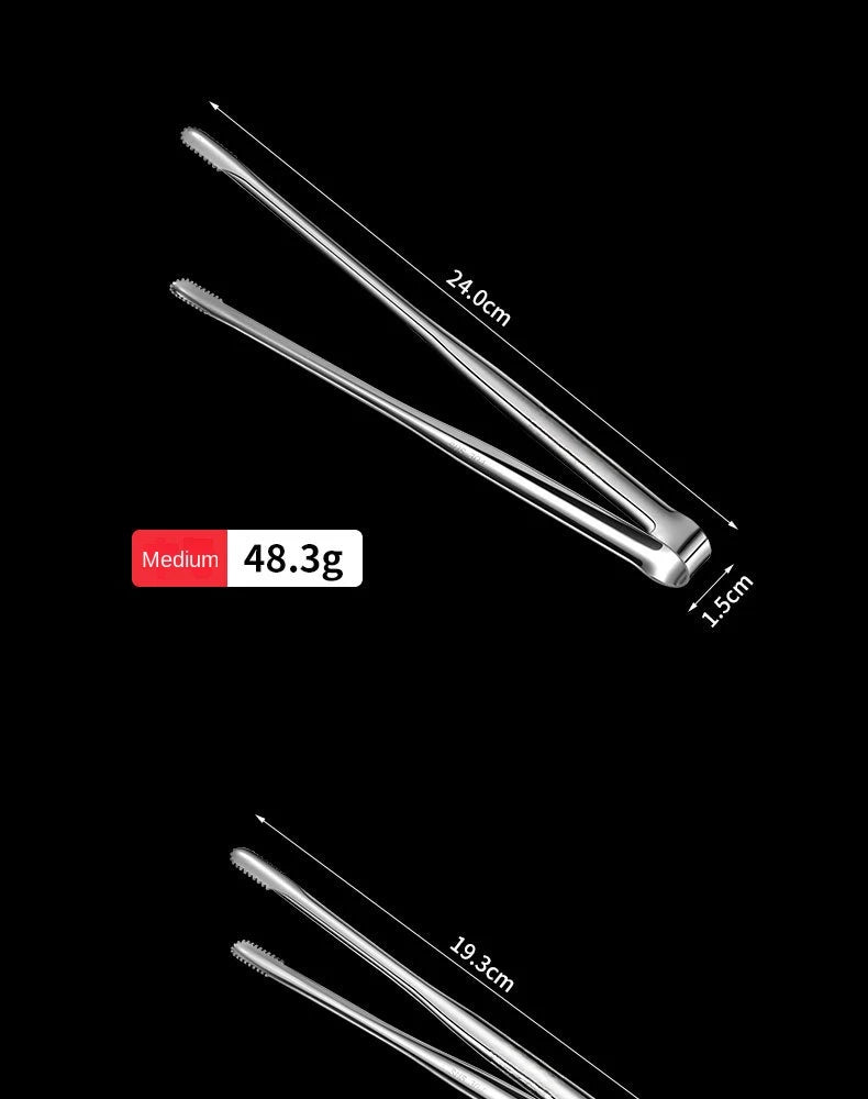 304 Stainless Steel Grill Bbq Tongs Cooking Utensils