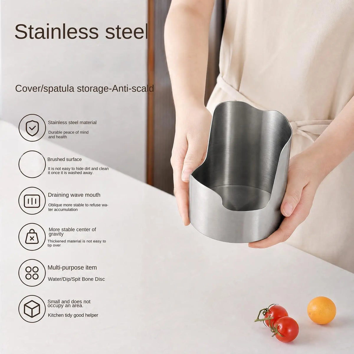 Stainless Steel Spoon Rest Heavy Duty Pot Lid