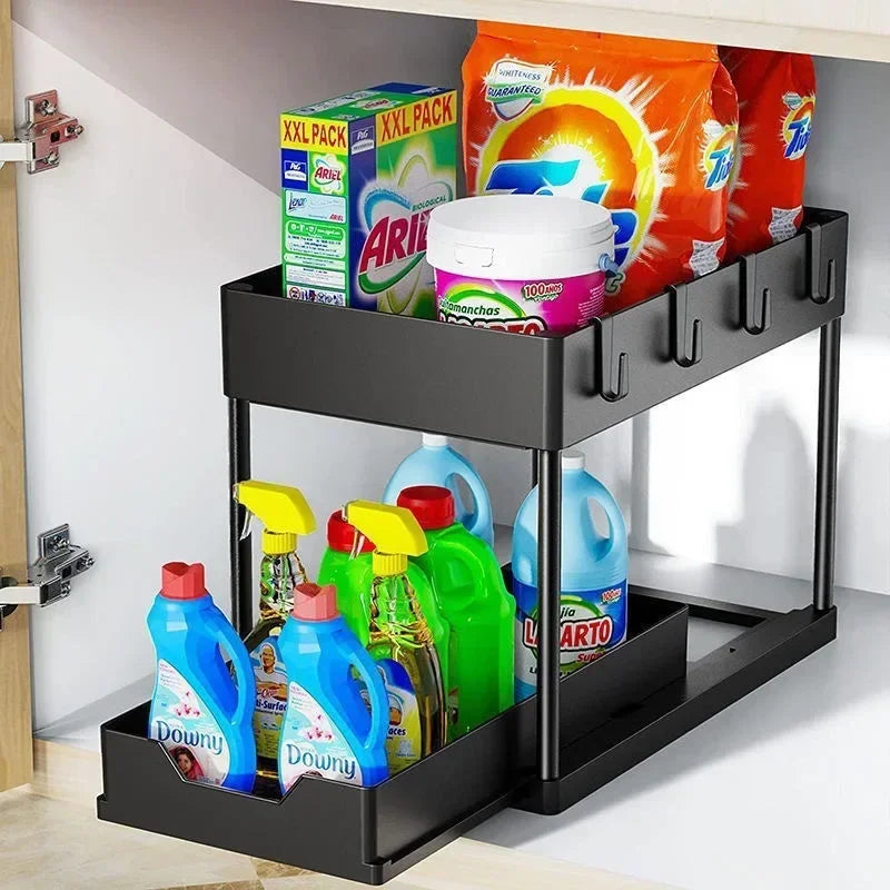 Tier Under Sink Organizer Sliding Cabinet Basket Organizer