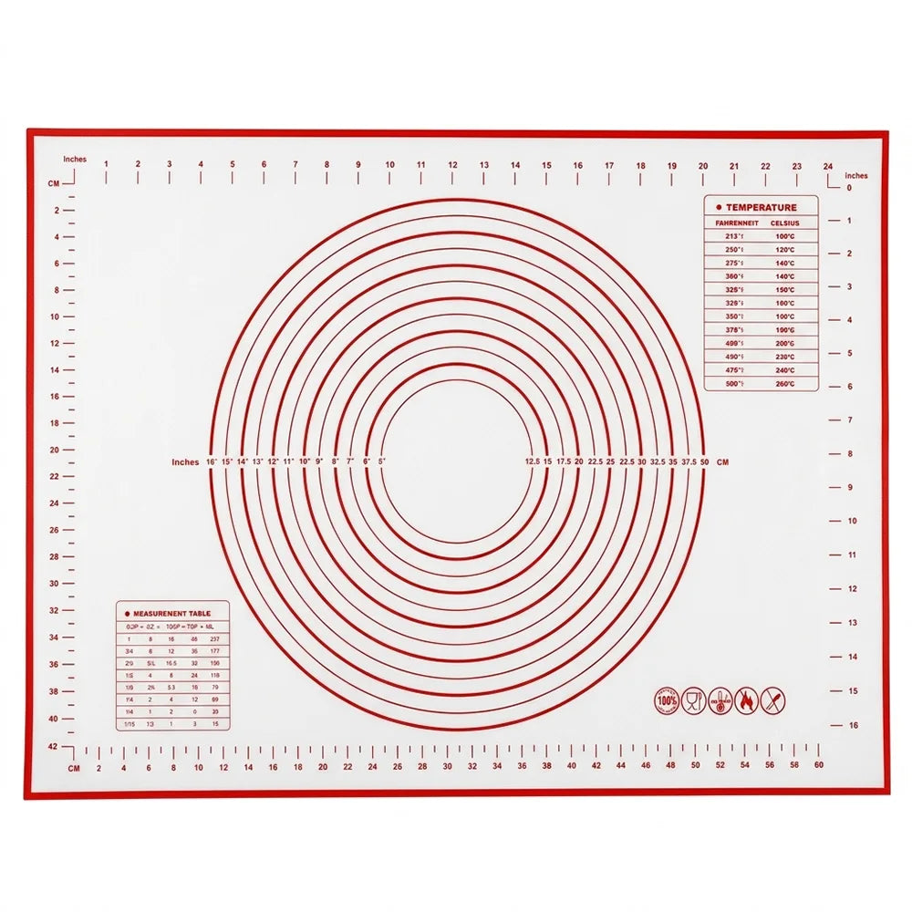 Untior 1pcs Silicone Baking Mat Kneading Pad Dough