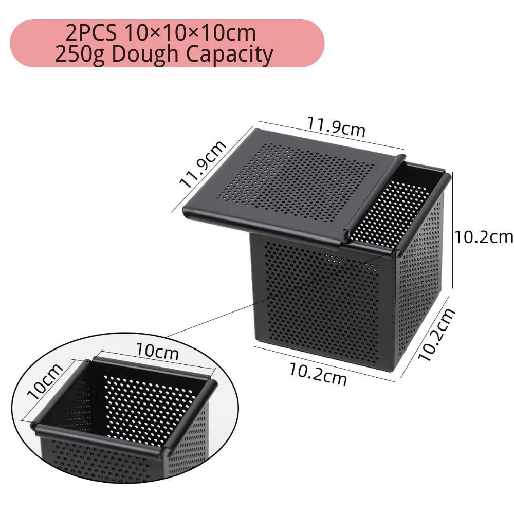 Non Stick Cube Croissant Mini Toast Box Mold