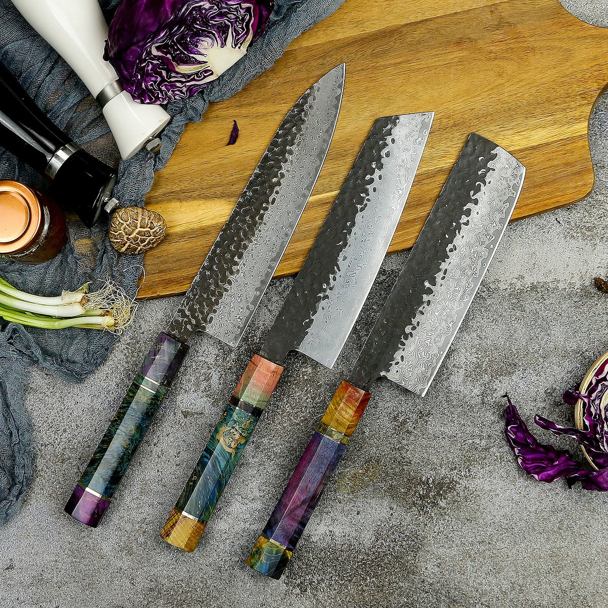 Knives Hand Forged 67 Layers Damascus Steel Japanese