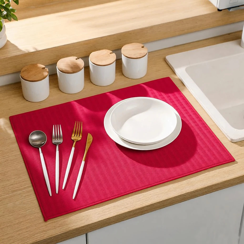 Pack Dish Drying Mat 38 50cm Ultra Absorbent