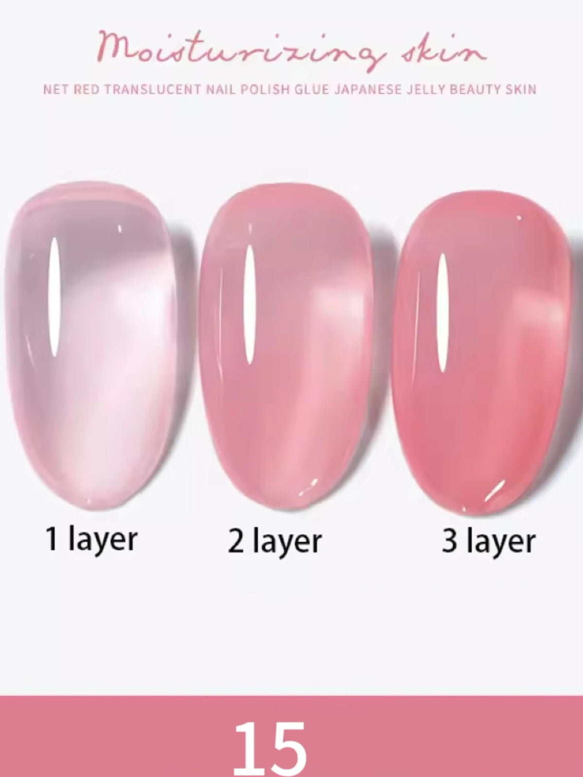 1-30pcs Zh Ice Transparent Nude Gel Nail Polish