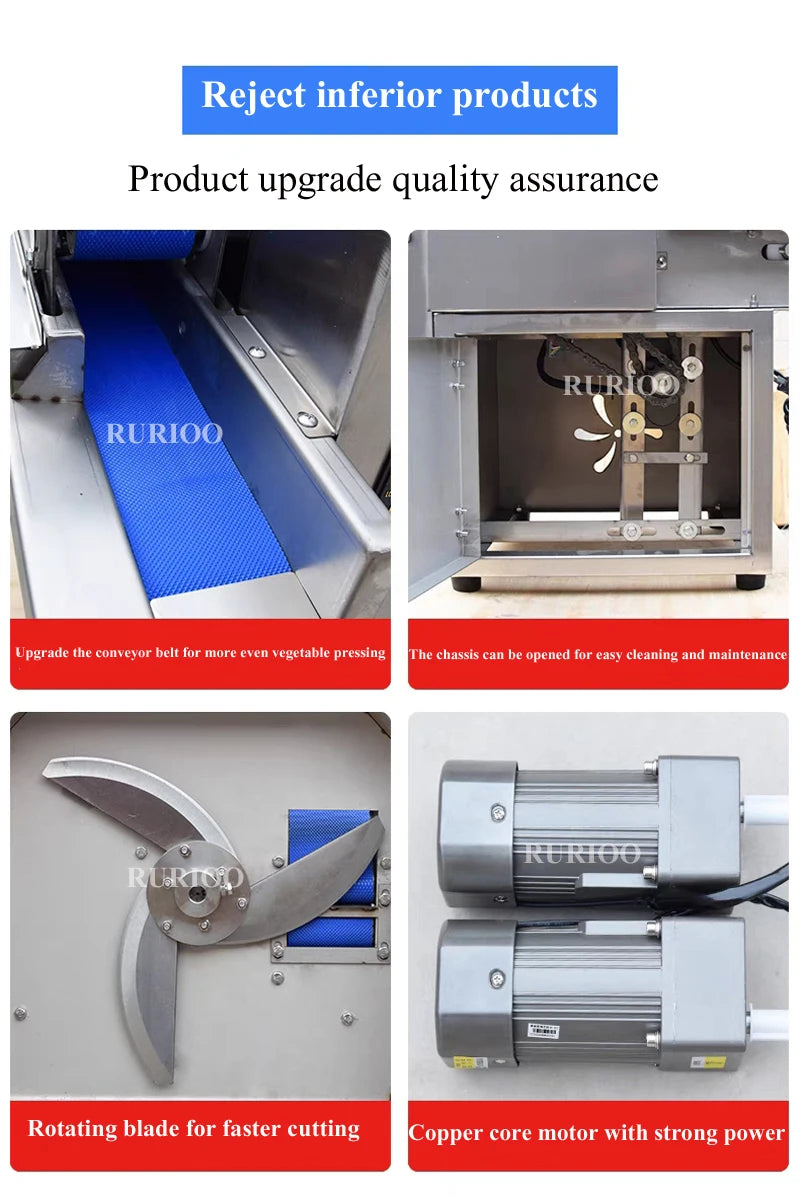 Commercial Vegetable Cutter Stainless Steel Electric Slicer Cut