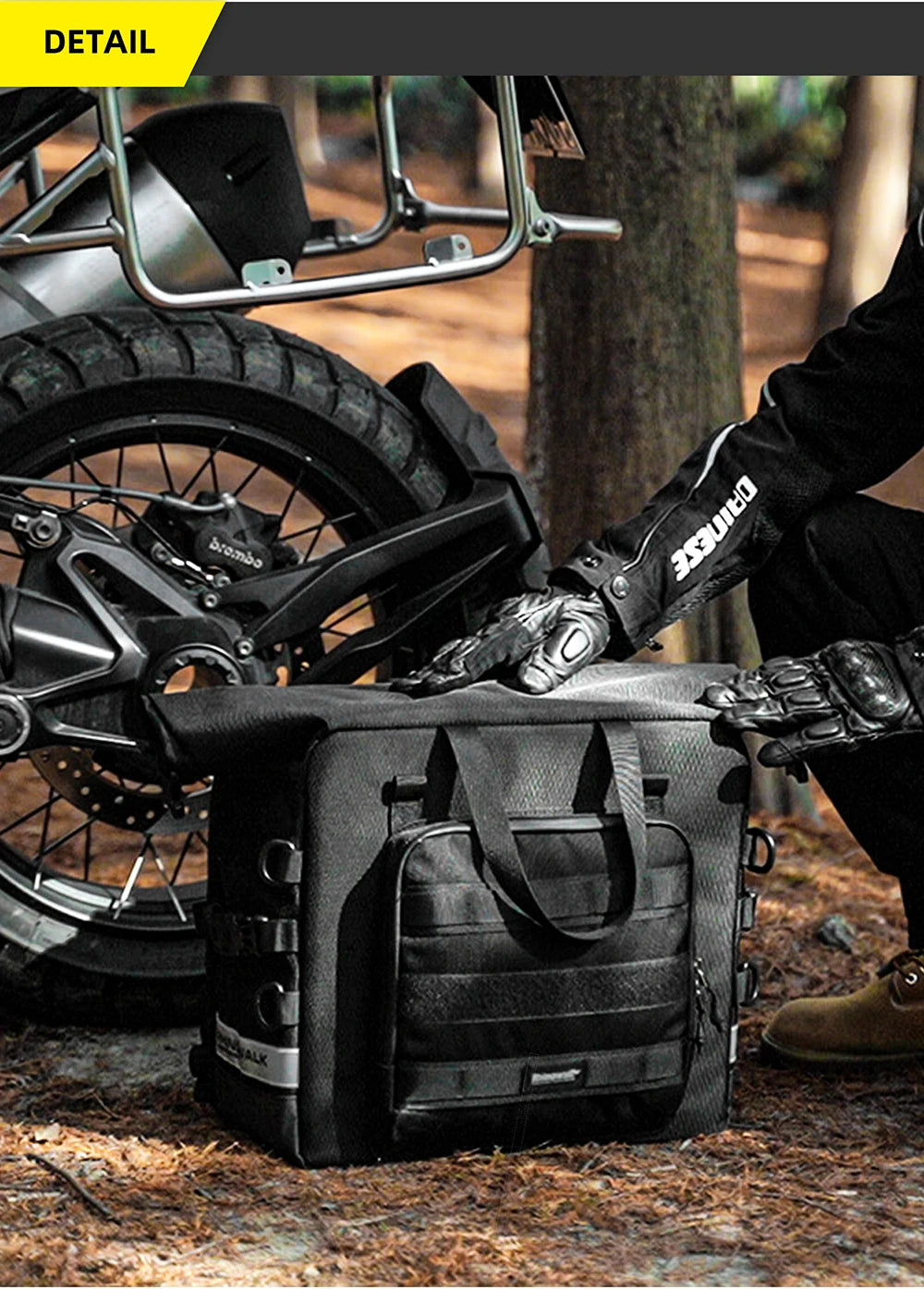 Rhinowalk 2pcs Motorcycle Saddle Bag Motor Bag 3d