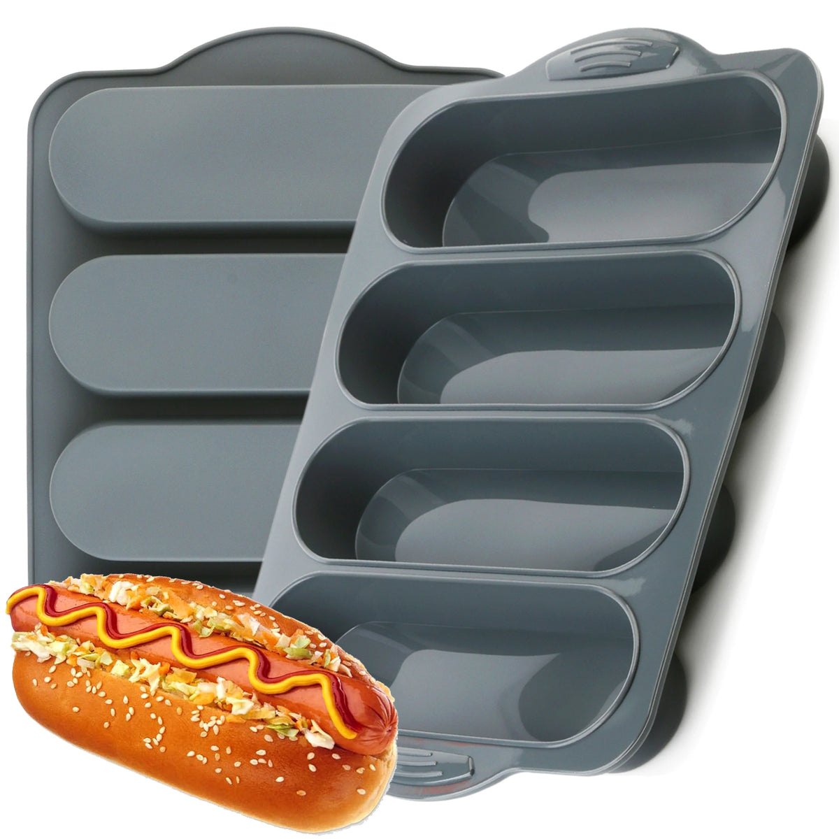 Silicone Long Strip Dog French Baguette Baking Tray