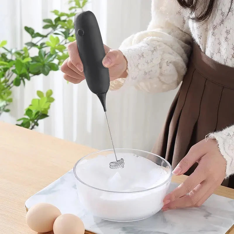 1pc Battery Model Handheld Egg Beater Froth Mixer