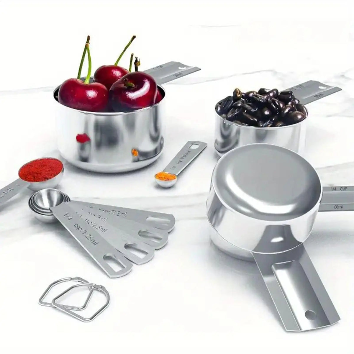 Measuring Cups Premium Stackable Measuring Spoon Scale Stainless