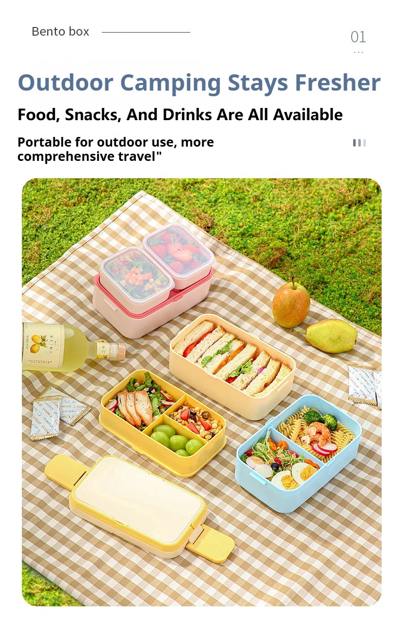 Magic Bento Box Double Layer Lunch Box Meal