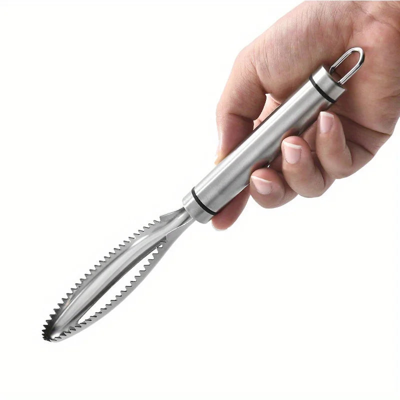 Stainless Steel Fish Scale Cleaner Scraper Scale Peeler