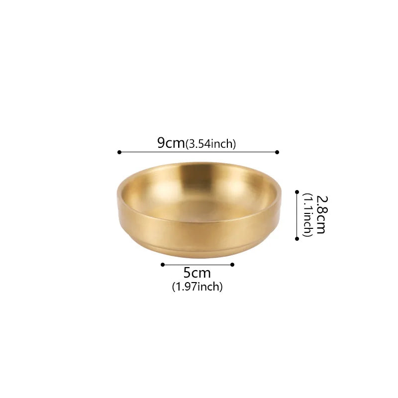 Stainless Steel Sauce Dish Small Dish Kimchi Dish