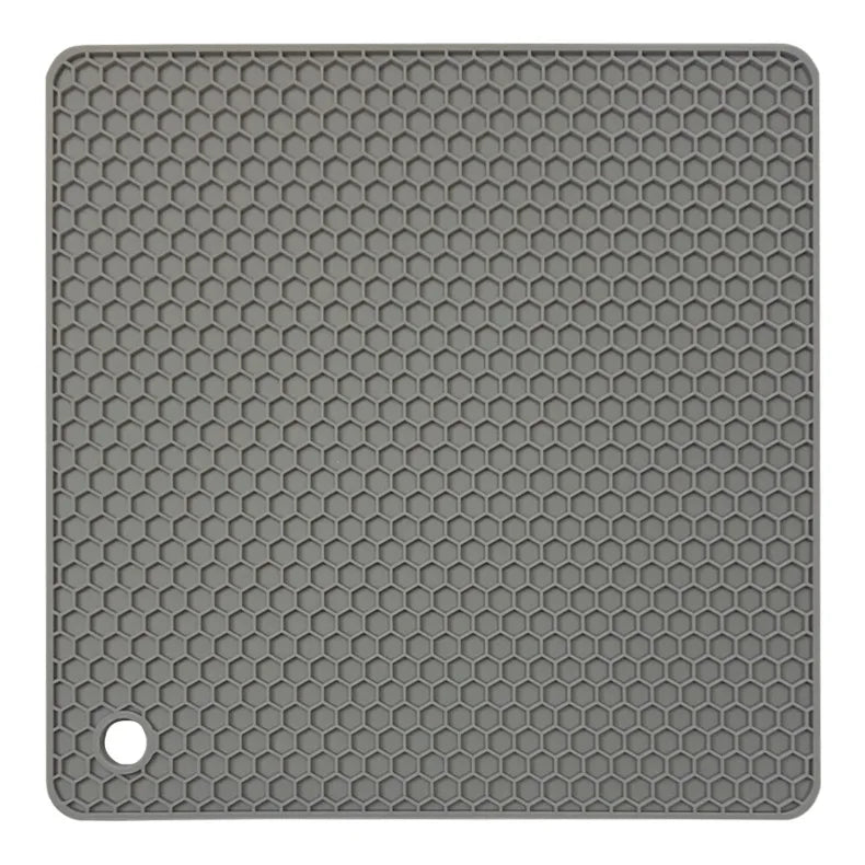 18cm Square Silicone Mat Heat Resistant Potholder Dining